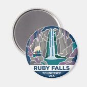 Aimant Ruby Falls États-Unis (Recto/Verso)