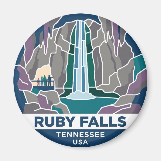 Aimant Ruby Falls États-Unis (Devant)