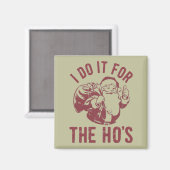 Aimant Rude Christmas Père Noël Face Je le fais pour le h (Recto/Verso)