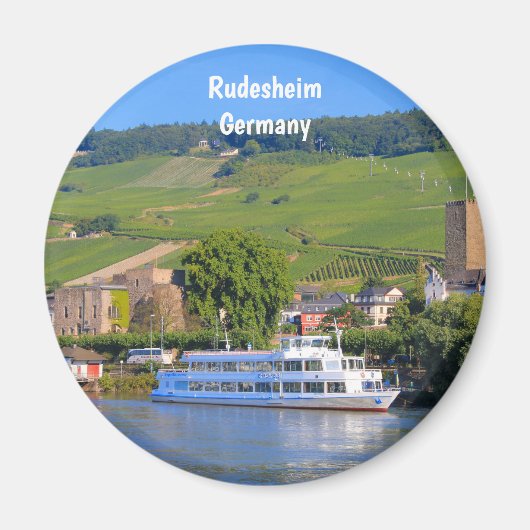 Aimant Rudesheim, Allemagne, Bateau de croisière (Devant)