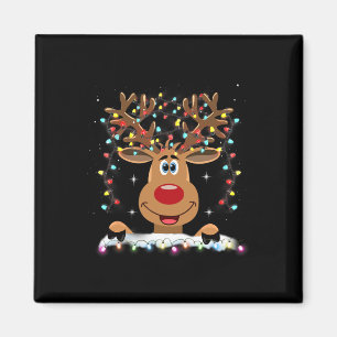 Aimant Rudolph le nez rouge reneindeer Père Noël Noël 1
