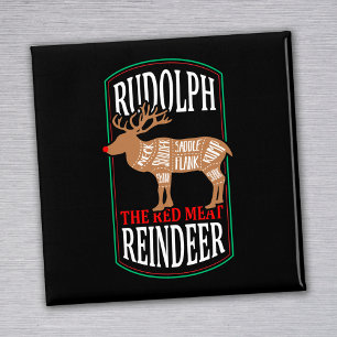 Aimant Rudolph Le Renne De Viande Rouge