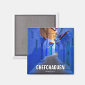 Aimant Rue à Chefchaouen Maroc Voyage (Recto/Verso)