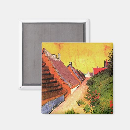 Aimant Rue à Saintes Maries par Vincent van Gogh (Recto/Verso)