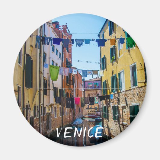 Aimant Rue à Venise avec lave-linge Italie (Devant)