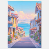Aimant Rue côtière pastel d'Okinawa (Recto)