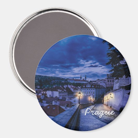Aimant Rue du soir à Prague (Recto/Verso)