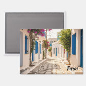 Aimant Rue pavée à Paros Grèce Ile Voyage (Recto/Verso)