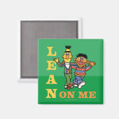 Aimant Rue Sésame | Bert & Ernie Lean sur moi (Recto/Verso)