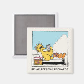 Aimant Rue Sésame | Big Bird Relax Refresh Recharge (Recto/Verso)