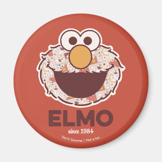 Aimant Rue Sésame | Elmo depuis 1984 (Devant)