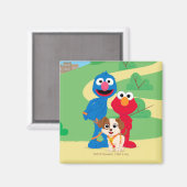 Aimant Rue Sésame | Tango Avec Grover & Elmo (Recto/Verso)