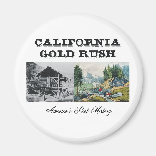 Aimant Ruée vers l'or en Californie (Devant)