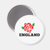 Aimant Rugby Angleterre Rose anglais (Recto/Verso)
