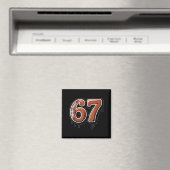 Aimant Rugby Drip Number 67 Player Or 67th Birthday Six S (In Situ (Lave-vaisselle))