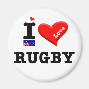 Aimant RUGBY - I Love