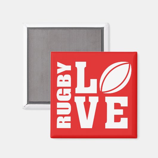 Aimant Rugby Love (Recto/Verso)