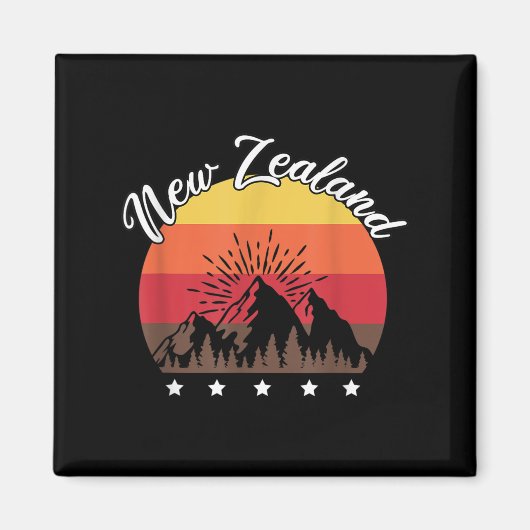 Aimant Rugby Lover Kiwi Gift New Zealand  (Devant)