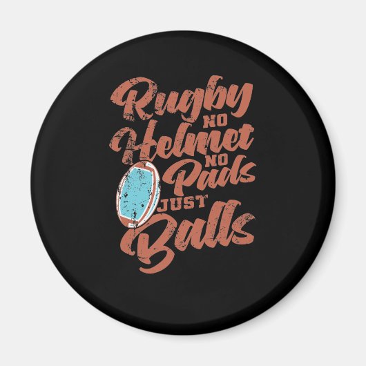 Aimant Rugby no Helmet no Pads (Devant)