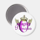 Aimant rugby princesse (Recto/Verso)