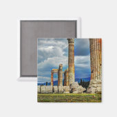 Aimant Ruines antiques à Athènes Grèce (Recto/Verso)