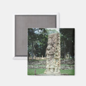 Aimant Ruines Maya Photo Couleur Carré Conçue (Recto/Verso)