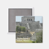Aimant Ruines mayas à Tulum, Mexique (Recto/Verso)