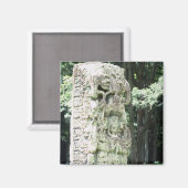 Aimant Ruines mayas antiques Photo Carré conçu (Recto/Verso)