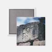 Aimant Ruines mayas antiques photo couleur conçue (Recto/Verso)