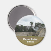 Aimant Ruines mayas, Belize (Recto/Verso)