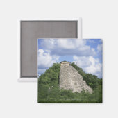 Aimant Ruines mayas de Coba, péninsule du Yucatan, Mexiqu (Recto/Verso)