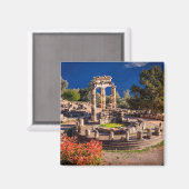 Aimant ruines temple Athina Pronaia dans l'Ancien Delphi (Recto/Verso)