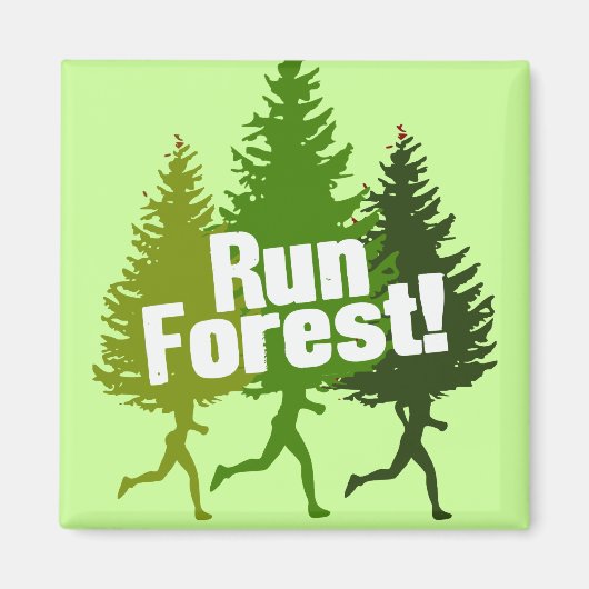 Aimant Run Forest, Protégez le Jour des terres (Devant)