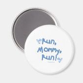 Aimant Run Mommy Run - Bleu (Recto/Verso)