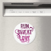 Aimant Run Sweat Love (In Situ (Lave-vaisselle))
