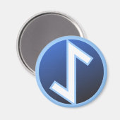 Aimant Rune Eiwaz Yew (Recto/Verso)