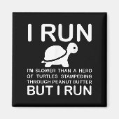 Aimant Running Motivation Turtle  (Devant)