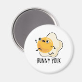 Aimant Runny Yolk Funny Food Egg Pun (Recto/Verso)