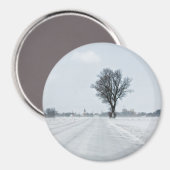 Aimant Rural winter road (Recto/Verso)