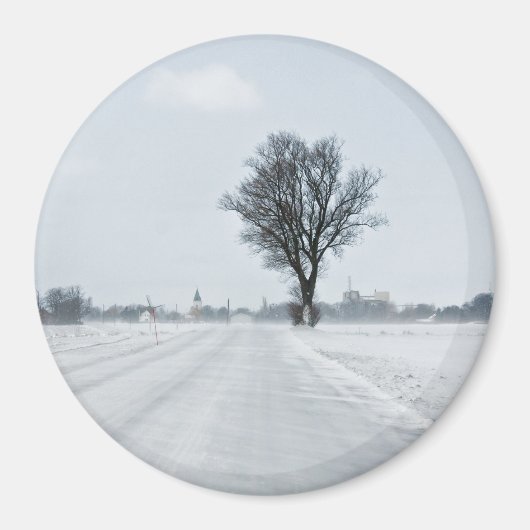 Aimant Rural winter road (Devant)