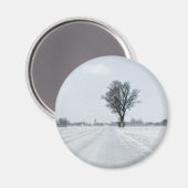 Aimant Rural winter road (Recto/Verso)