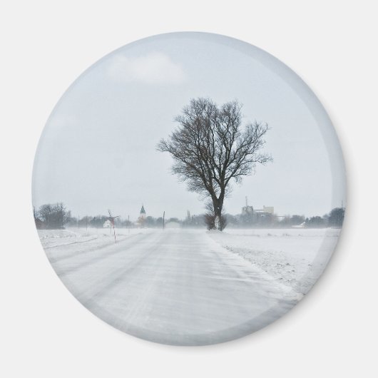 Aimant Rural winter road (Devant)