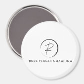 Aimant Russ Yeager Coaching Signature Logo (Recto/Verso)