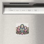 Aimant russe carré de poupée (In Situ (Lave-vaisselle))