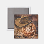 Aimant Russe Cowboy Casquette corde Hay Photo (Recto/Verso)
