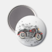 Aimant Russe grunge Motorcyle Mariage Moker (Recto/Verso)