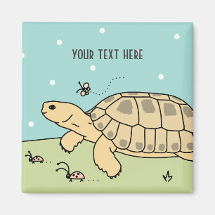 Aimant russe personnalisable de tortue