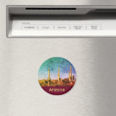 Aimant Russe Rouge Saguaro Cactus Arizona (In Situ (Lave-vaisselle))