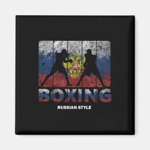 Aimant Russe Vintage Boxe Grande Boxe Russie