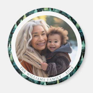 Aimant Russe Woodland Famille de Noël Photo